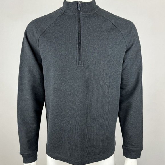 Public Rec Weekend Half Zip Pullover Mens L EUC Long Sleeve Stretch Pima Cotton - Picture 1 of 13